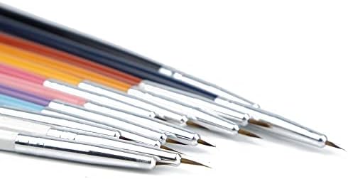 Yfwjd 12pcs/lot unhas brecha pincels pincéis caneta detalhes finos dicas de revestimento conjunto de tinta ferramenta