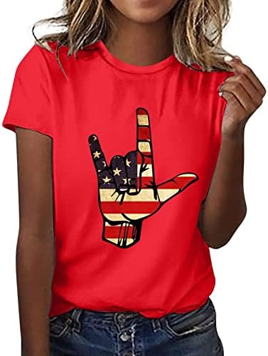 Camisa de verão para mulheres Independence Day camisa feminina T T T T CHAMISTAS PARA MUNIMAS MULHERES TAMPLECENCIA MUNDA DE MANAGEM CURTA DE MANEIRA