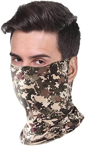 Máscara de Balaclavas de ciclismo Maxw para homem e mulher Garda de pescoço preto com loops de ouvido Proteção UV Cabeça de cabeça respirável
