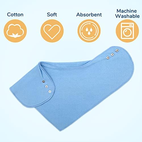 Borda de bandana de babar adultos, grandes necessidades especiais absorventes, babadores para adolescentes, adultos, mais