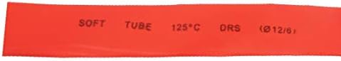 X-dree poliolefina 3,5m Comprimento 12 mm Dia Aquecimento de tubo encolhida com mangas de tubo vermelho (Tubo TermorEtrácil de