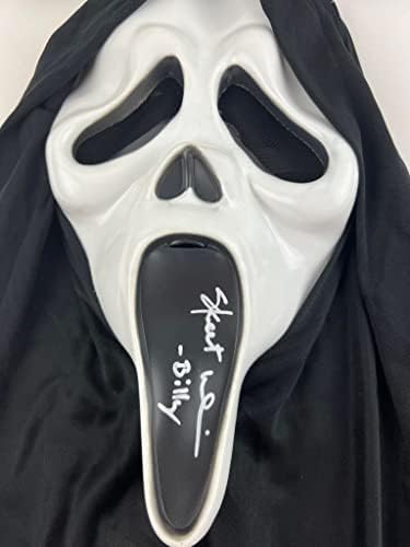 Skeet Ulrich assinou a máscara Ghostface grito 1996 Billy Loomis Autograph Beckett Testemunha
