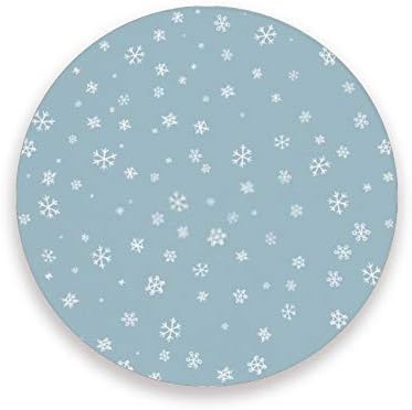 Coasters de Natal para bebidas Floco de neve na decoração da casa de inverno Cork Copo tapete de tape