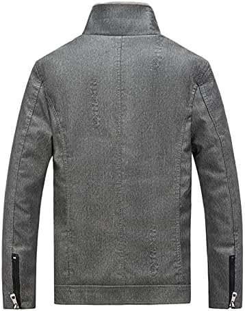 Ruiy mass casacos jaqueta de couro motocicleta moda slim fit Faux Leather Collar Filed Harm Plus elegante Jackets vintage elegantes