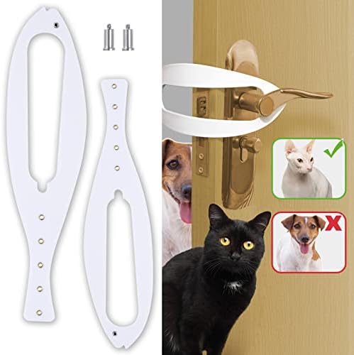 2pcs Titular da porta do gato trava, rolha de porta de gato Flex atualizada, 5 tamanhos ajustáveis ​​para manter a porta