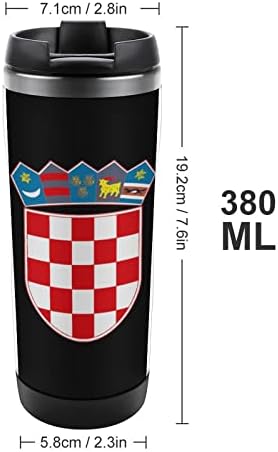 Croácia Bandeira Antecedável Bamas de Aço Isolado Vacuum Cup Sport