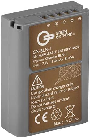 Bateria Green Extreme BLN-1 para Olympus OM-D E-M5 II, E-M1, E-M5, Micro Pen E-P5