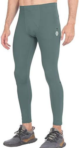 Piqidig Workout Leggings Calças de ioga com bolsos - calças de compressão atléticas de homens