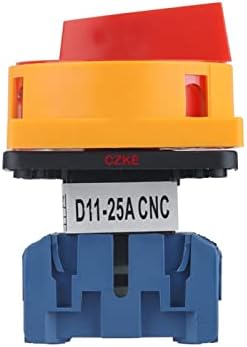 Ezzon d11-25 interruptor rotativo seletor de mudança de câmera 25a 1 fase 2 posição 4 terminais caderlos