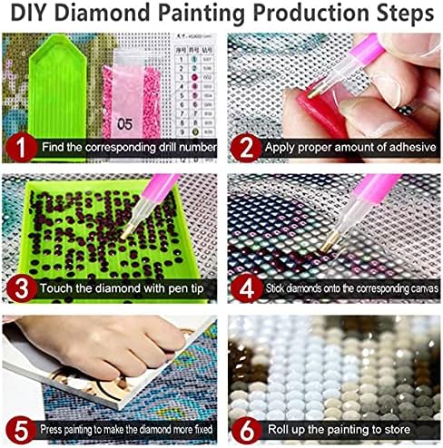 VIVIJOOY KITS DE PINTURA DE DIAMAÇÕES BLAT BLACK STAR DIY ESTRA DE MAMBA PARA ADULTOS, DOTION DO DOTZ DOTZ DOTZ DOTZ