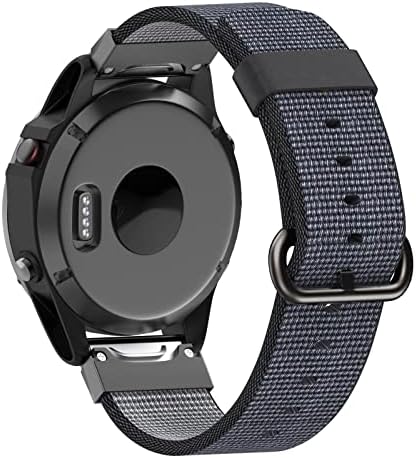 Ghfhsg 22mm liberação rápida nylon watchband strap for garmin fenix 6x 6 pro smartwatch watch easyfit wrist fenix 5x 5 plus 935 s60 quatix5