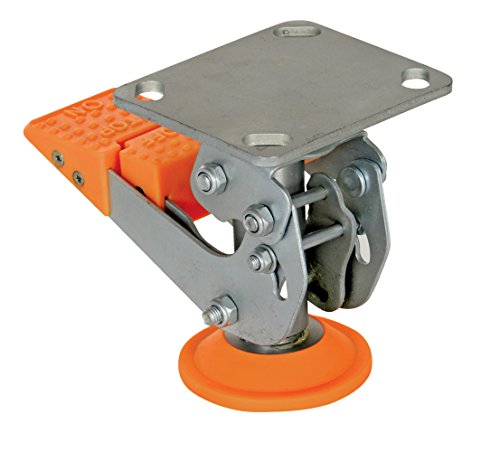 Vestil FL-LKH-5 Floor Lock, Steel/Poly, 5-7/16 a 6-5/8, prata