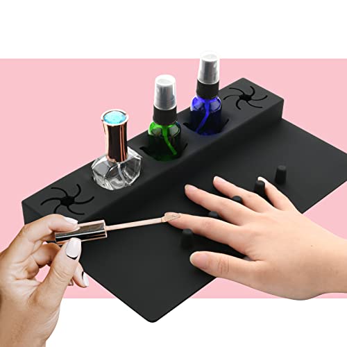 Beautyflier Soft Silicone Unishish Bottle Solder, Organizador de unhas Estação de unhas para Salon Home Diy Manicure Tools