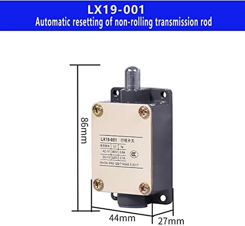 Tpuoti lx19-001 111 121 222 interruptor limite Contatos de prata de prata Auto-retenção 1NO 1NC 5A Limitador de micro-movimento