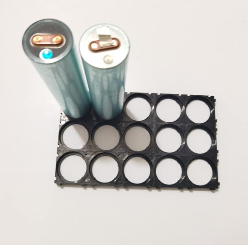 Heyiarbeit 2pcs 4x10 Spacer de células 18650 suporte de plástico de bateria de lítio para pacote de bateria de diy 18,5 mm Dia