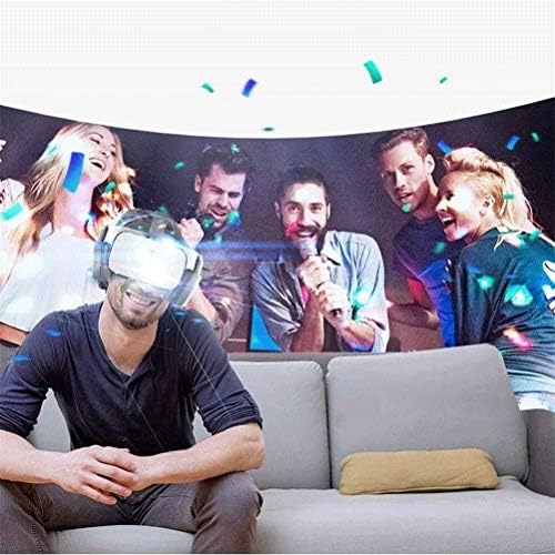 Óculos 3D VR portáteis, fone de ouvido VR Home Headset Virtual Headset Goggles de tela grande HD para TV, filmes e videogames dentro de 4,7-6,3 polegadas