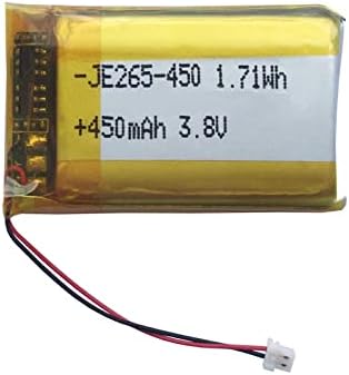 Aolikes 450mAh 3,8V Substituição de bateria para Jabra Evoluve2 65 fone de ouvido sem fio, compatível com plugue e reprodução