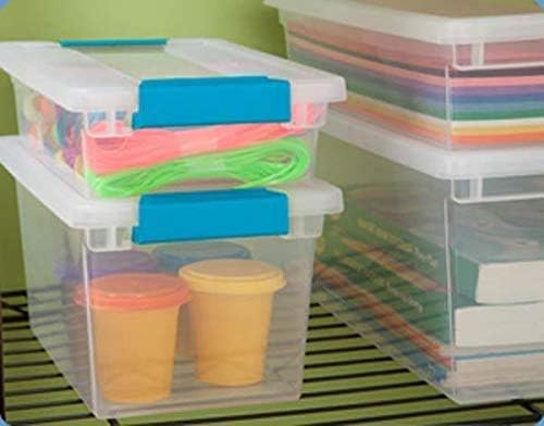 Contêineres de armazenamento de plástico Tribello com tampas para organização -