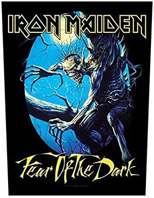 Rock off Official Iron Maiden Back Patch Aprox 36cm-28cm preto/azul