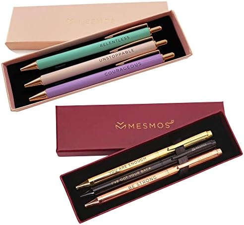 Mesmos Inspirational Gifts for Women - Inspire Pastel Pen Set With Love Pen Set