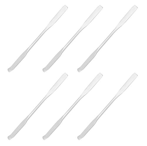 6pk Chattaway Spatulas, 5,9 - Aço inoxidável, polido - Dual Fim, extremidade plana e extremidade dobrada - Eisco Labs