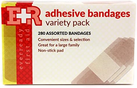 Sempre prontos em primeiros socorros de qualidade bandagens adesivas, pacote de variedades de 280 bandagens variadas, 280 contagem