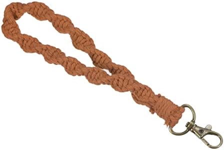 Patikil Macrame Keychain, cordão de pulso para chaves de chave de chave de chave de chave de chave