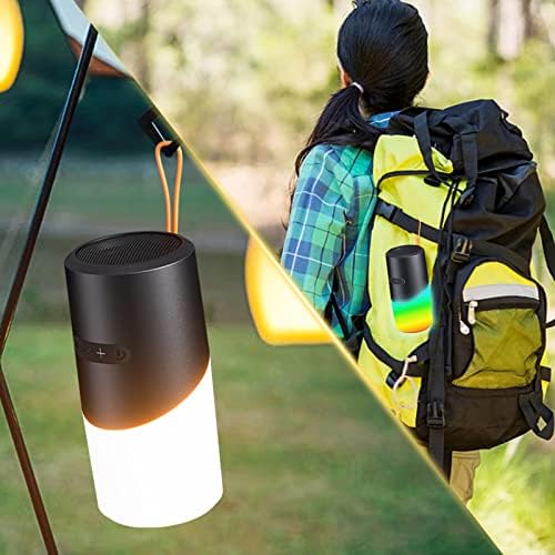 Alto -falante externo Bluetooth sem fio Gridspace com 7 luzes LED de cores, emparelhamento de TWS suportado - TF - Bluetooth 5.3