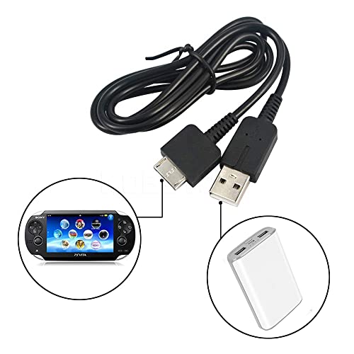 Ostent USB Data Transfer Charger 2 em 1 cabo de cabo para Sony PlayStation PS Vita PSV Console