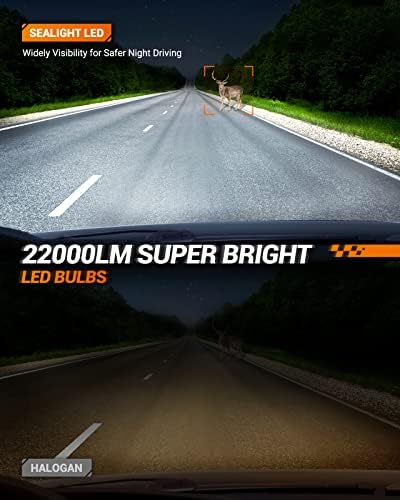 Lâmpadas LEDs 9004 LED, 100W 22000 lúmens 600% BLILIÇÃO 9004/HB1 Alto/baixo Bulbos LED de feixe duplo, 6500k White frio, 3 minutos