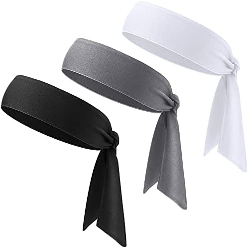3 peças tênis gravata bandeira esporte de cabeça seca gravata de cabelo unissex Trecy Back Band para o basquete Running Tennis Karate Atletismo Treino