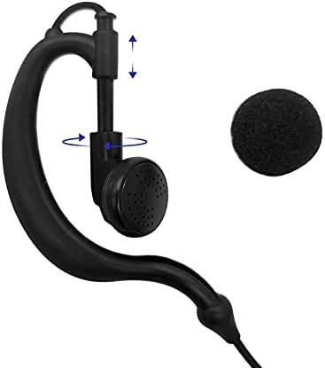 Wodasen vigilância e fone de ouvido G com PTT MIC compatível com o Headset Midland Walkie Talkie GXT1000 LXT500 GXT1050