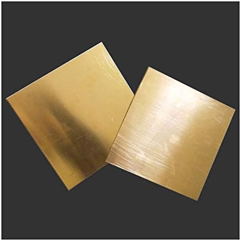 Syzhiwujia Metal Capper Foil Felas de cobre Metal Brass Cu Metal Placa de papel alumínio Bom desempenho elétrico 200x200x4mm/7.9x7.9x0.16innch