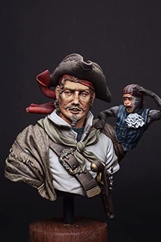Goodmoel 1/10 Antigo Modelo de Busto de Resina Pirata Pirata Antigo Modelo / Soldado Não Monteado e Não Perdalhado Kit