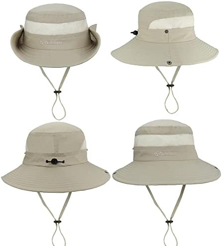 Chapéu de pesca do sol para homens e mulheres chapéu de pesca ao ar livre de vasa ampla safari chapéu de boonie chapéu de