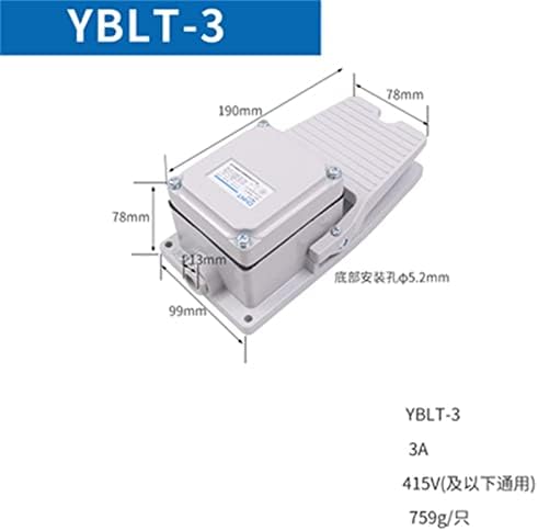 Werevu 1PCS Pé-chão YBLT-EKW/5A/B PONTO DE AUTO-RESET YBLT-3/4 PEDO DE MÁQUINA PEDAL YBLT-YDT1/11