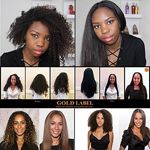 Label Gold Brasilian Keratin Blowout Tratamento de cabelo super aprimorado fórmula vencedora Todos os tipos e cores de cabelo, incluindo