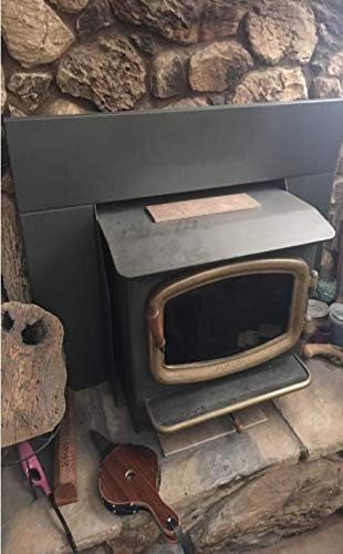 Bole da lareira grande 17,0 x 7,6 Soprador de ar de madeira marrom interno para churrasco, Chimney de churrasqueira de acampamento