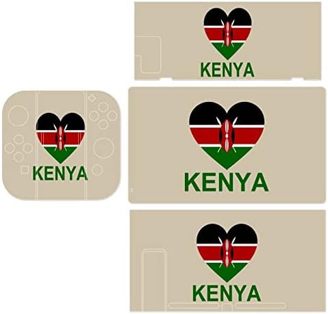 Adoro adesivos do Quênia, adesivo de filme protetor personalizado adesivo completo compatível com o nintendo switch