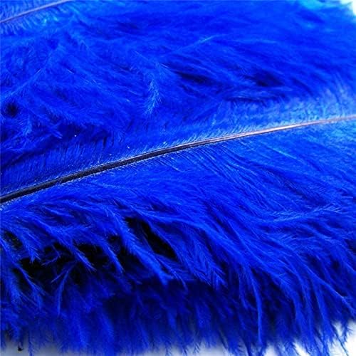 Zamihalaa 50pcs/lote royal azul penas de avestruz para artesanato 15-70cm Feathers Avestrich Plumes Wedding Feathers Decoration Assesoires