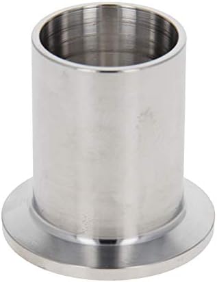 OTHMRO 1PCS Ajuste sanitário de 25 mm, KF25-40mm Tri Cramp Aço inoxidável Acessório de aço redondo sem costura Mangueira
