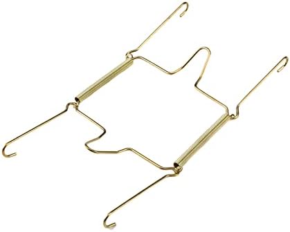 FAOTUP 6PCS Golhe de parede de prata de metal dourado, cabides de placa para a parede de 6,5 polegadas, parede de suporte