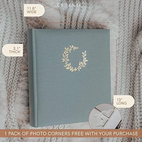 Álbum de scrapbook premium | Álbum de fotos de scrapbook com espaço de escrita | 100 páginas para vários tamanhos