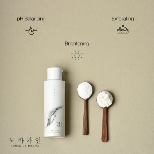 House of Dohwa - Rice Bran Powder Enzyme Cleanser 60G Vegan, controle de sebo para pele sensível - Produto da Coréia
