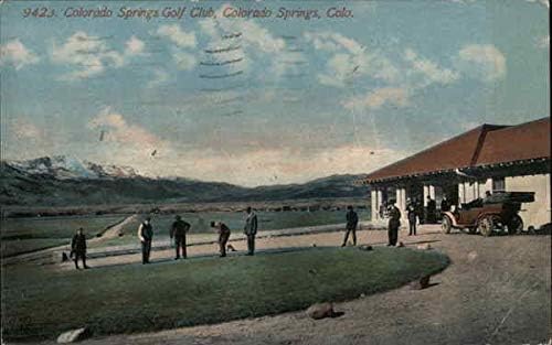 Colorado Springs Golf Club Colorado Springs Co Original Antique Postcard 1923