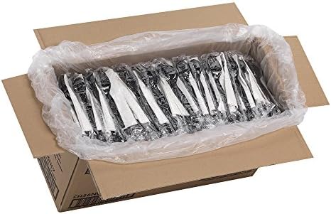 Dixie embrulhada kit de talheres, 4 peças, garfo, faca, colher, guardanapo, CH56NC7, 250 kits por caixa, preto