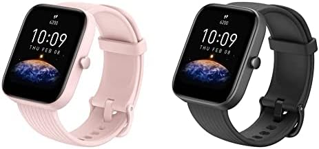 Amazfit Bip 3 Smart Watch for Women, Health & Fitness Tracker com exibição de 1,69 Large Color & Bip 3 Smart Watch for Android
