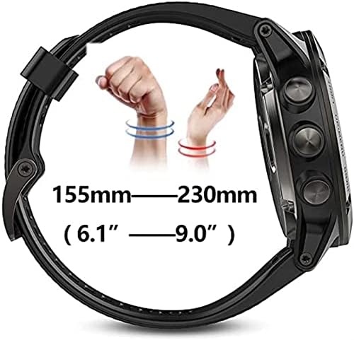 HAODEE NOVA pulseira de substituição de silicone inteligente para Garmin Fenix ​​6 6s 6x Pro 5 5x mais 3 3 HR 935 MK