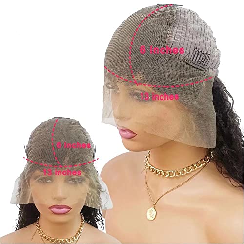 Jnymell Destaque Mel Loiro Marrom Cor Curto Bob Pixie Cut Wags Hair Human HD Transparente 13x6 Lace Frontal Human Human Wig For Women