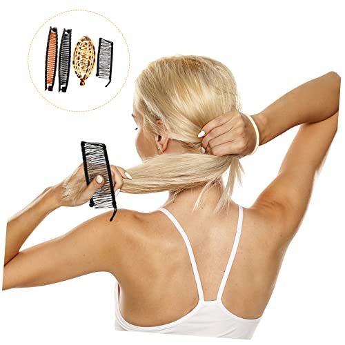 Hemoton 1 Definir acessórios de cabelo de clipe de banana para mulheres clipes pentes de cabelo para mulheres cabelos rabo de cavalo